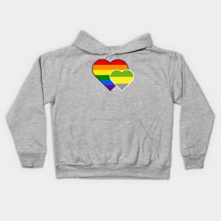 Lithromantic Double Heart Kids Hoodie